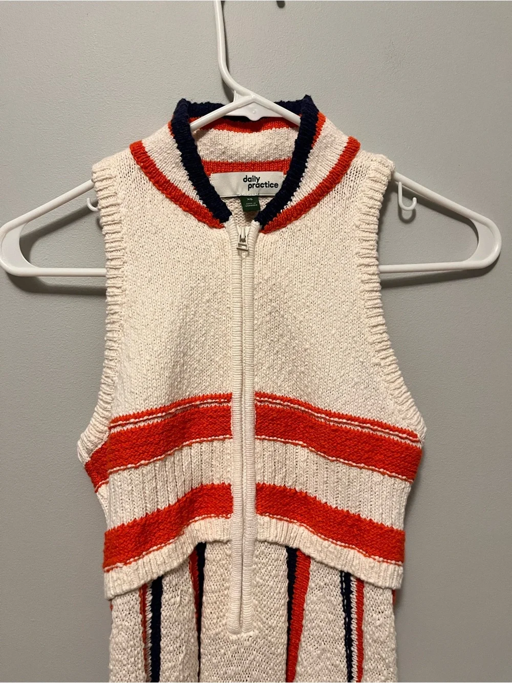 Anthropologie Vintage-Inspired Cream Knit Fit & Flare Mini Dress - Picture 9 of 16